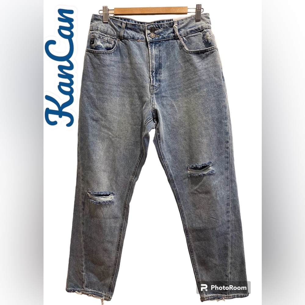 KanCan, Size 10, Blue, High Waist Mom Jean - NWT